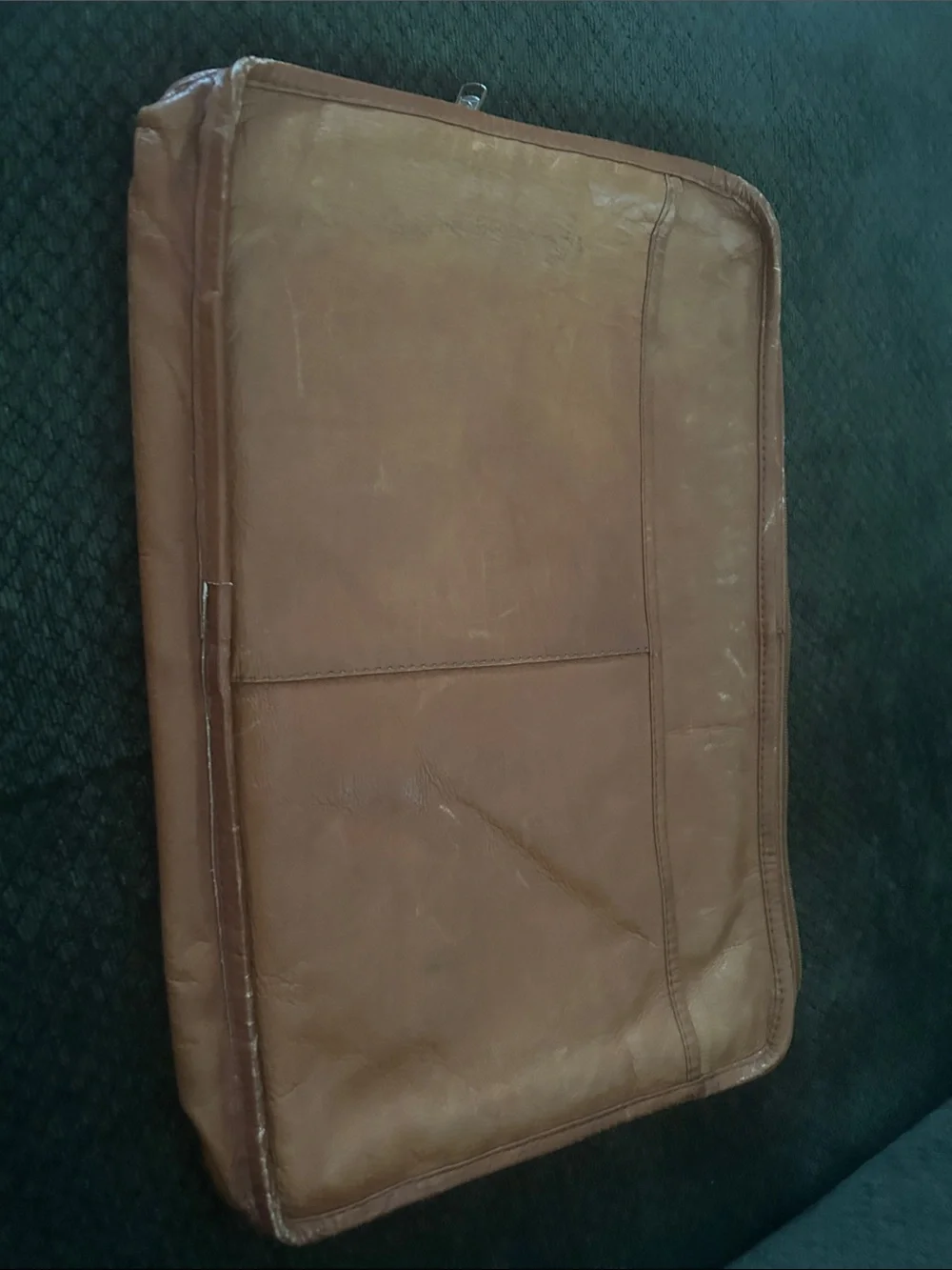 Men's Brown Leather Laptop Folio - Professional Sleeve